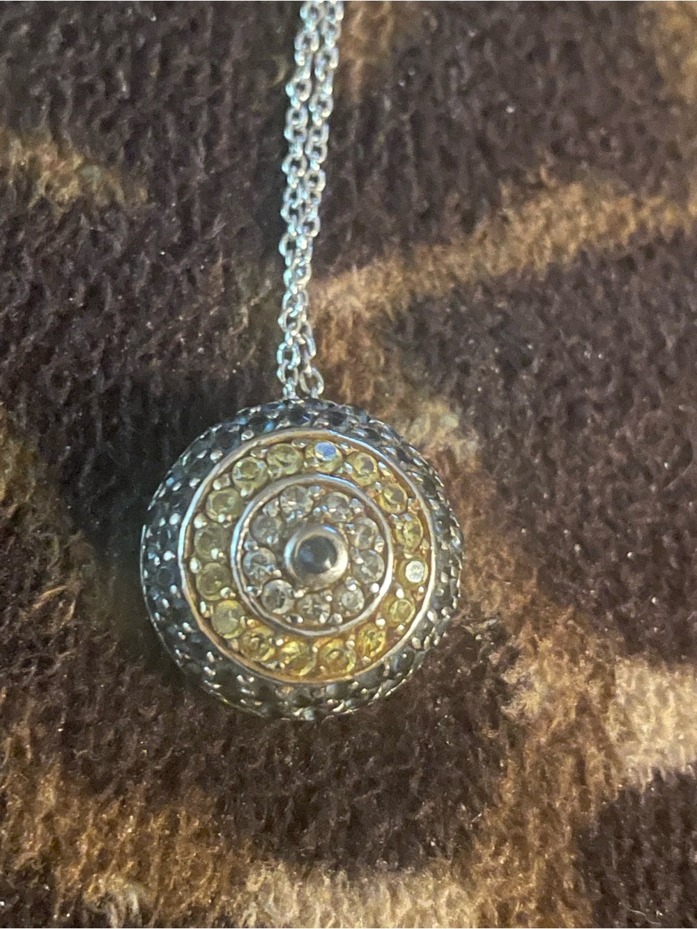 Evil Eye  Pendant Necklace - Gold and 925 Sterling Silver